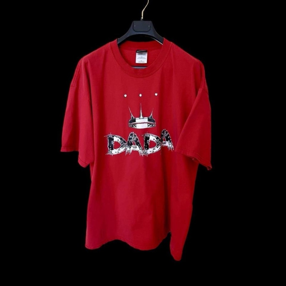 Vintage‎ 90s Y2K Damani Dada Red T-shirt Men's 2XL Dada Supreme Team